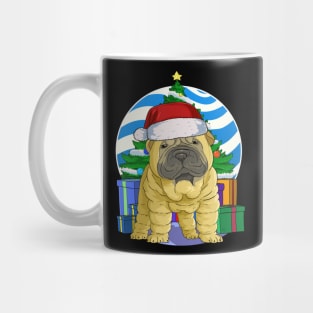 Chinese Shar-Pei Dog Cute Santa Christmas Gift Mug